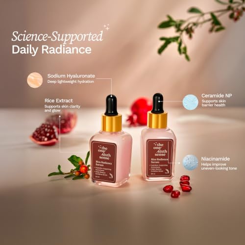 Image of Rice + Beta-Glucan Serum 30 ml | Face Serum with Niacinamide, Ceramide NP & Hyaluronic Acid |3 in 1 Face serum| Deep Hydration, Barrier Support & Skin Brightening | Formula for All Skin Types