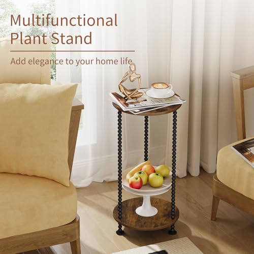 Support de pot de fleurs pour balcon et tables de plantes d'intérieur à double niveau - 8