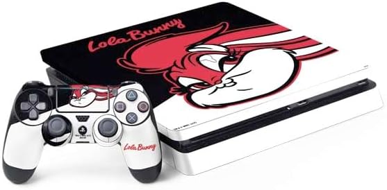 Skinit Decal Gaming Skin Compatible with PS4 Slim Bundle - Officially Licensed Looney Tunes Retro Lola Bunny Design