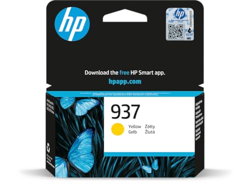 HP 937 Yellow Original Ink Cartridge - Original - Ink Cartridge OfficeJet Pro 91xx, 97xx