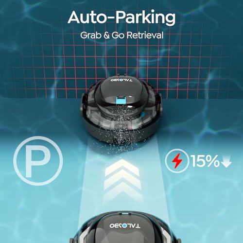 Image of [2026 New] TALOSBO S2 Robotic Pool Cleaner - Dual-Layer Filtration, 90-Min Runtime, Powerful Cordless Pool Vacuum for Above-Ground & Flat Pools, Efficient Debris Removal & Auto-Parking Design