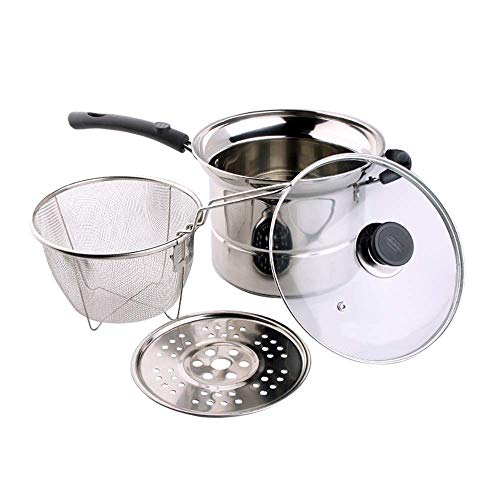 Casserole multifonction acier inoxydable 22 cm pour petits espaces - 5