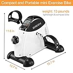 MOMODA Under Desk Bike Pedal Exerciser Mini Bike for Leg/Arm Bike Mini Peddler with LCD Display for Home/Office - Image 5