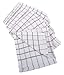 KAF Home Pantry 100% Cotton Checkered Grid Dish Cloths | Set of 6, 12 x 12 Inches | Absorbent and Machine Washable | Perfect for Cleaning Counters, and Any Household Spills - Gray