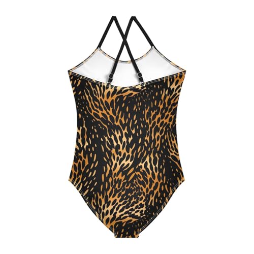 Leopard Girls One Piece Swimsuit Beach Swimwear 208574582