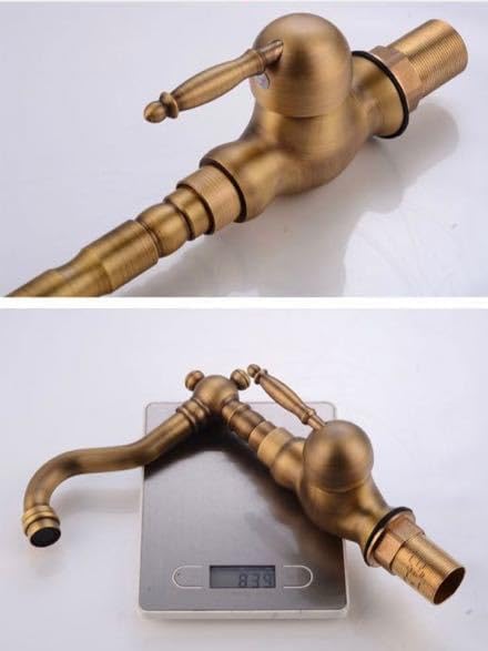 キッチン 洗面用 アンティーク 混合水栓 手洗いボウル 手洗い鉢 蛇口