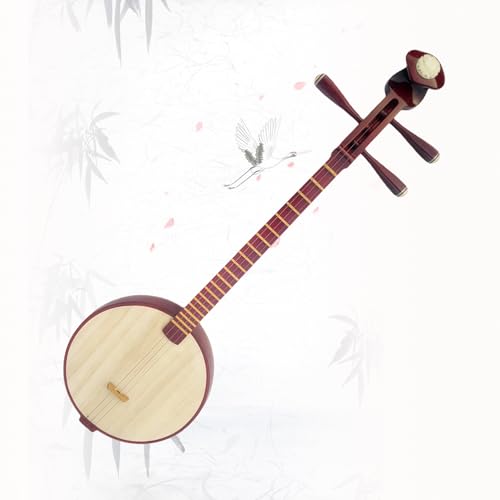 EnweMahi Shamisen Chino, Instrumento Shamisen, Qiqin Estilo Flor De Ciruelo, Qiqin Redondo, Instrumento De Interpretación Profesional, Temperamento Igual De Doce Tonos Rosewood Round