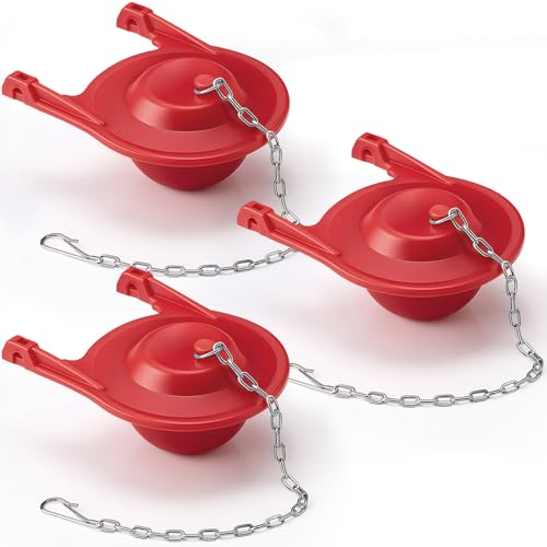 Hortsun 3 Pcs Large 3-1/4 Inch Toilet Flapper Replaces Universal