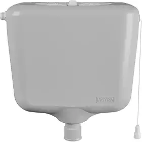 Caixa de Descarga Elevada Cinza com Volume Regulável de 6,8L a 9L Astra