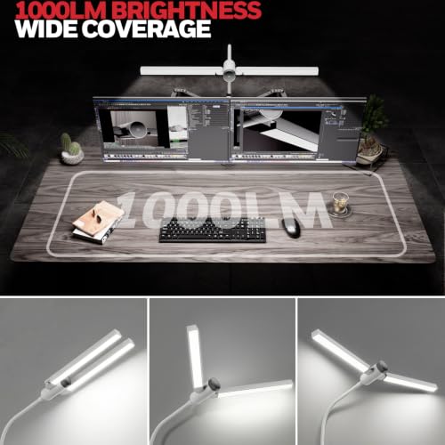 Image of Honeywell HJ4 Desk Lamp with Clamp, Sunturalux Desk Lamps for Home Office