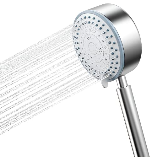 Pommeau de douche haute pression 5 modes de bain, pommeau de douche multifonction mode économie d'eau, acier inoxydable sus304, connexion universelle standard G1/2