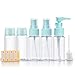 Produktbild MHOYI Reiseflasche, Reiseset 9-teiliges Set, Flüssigkeitsbehälter für die Körperpflege, auslaufsicheres, tragbares ,Handgepäcktasche, Kosmetiktasche, Reiseflasche (Blau)