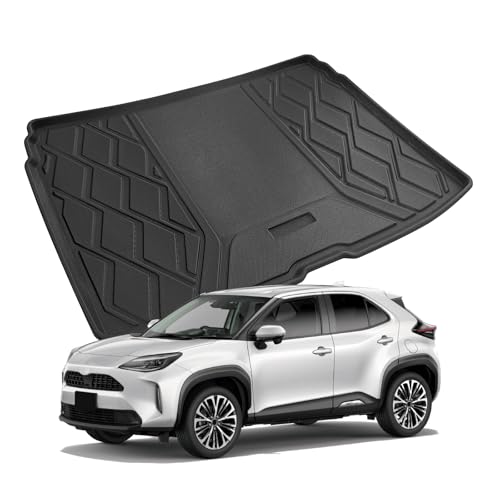 SKTU ラゲッジマット 「トヨタ ヤリスクロス 専用」トランクマット 一体型 防水シート 荷室マット TPE素材 防キズ 防水 防汚 滑り止め 多用途 ブラック