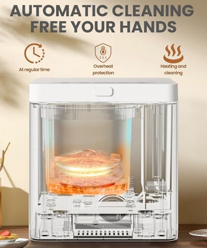 3L Electric Composter for Home, Kitchen Compost Bin for Countertop, Odorless/Auto-Clean/LED Display, One-Touch Composting to Handle Daily Household Food Waste. - Thumbnail 4