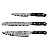 Henckels Compass Damascus 3-pc Starter Damascus Knife Set