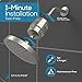 SparkPod Luxury Filtered Shower Head Set 23 Stage Shower Filter - Reduces Chlorine and Heavy Metals - High Pressure Showerhead Filter (6