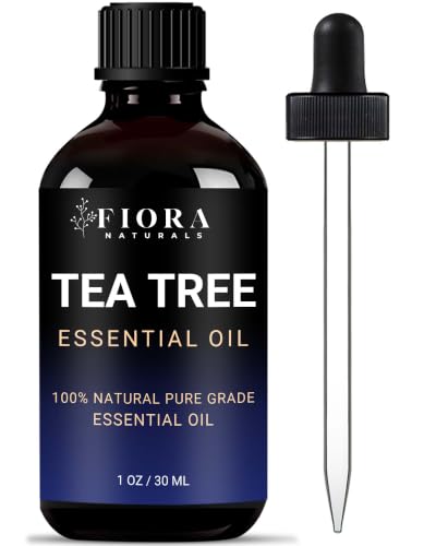 Image of Tea Tree Oil for Toenails - 100% Pure Tea Tree Essential Oil for Skin, Foot Care, Piercing, Dandruff, Hair & Scalp Care. Natural Remedy for Discolored and Damaged Nails, Pure Melaleuca Alternifolia