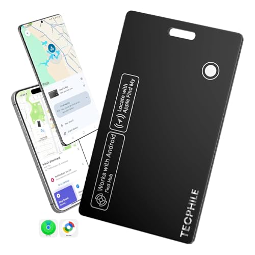 Image of Nutale Smart Air Tag Card Finder Smart Air Tag for Apple (iOS Devices) & Android (Google Hub) Rechargeable Wireless Bluetooth Tracker, Card Size Anti-Lost Loud 90dB Alert, Waterproof for Kids, Wallet
