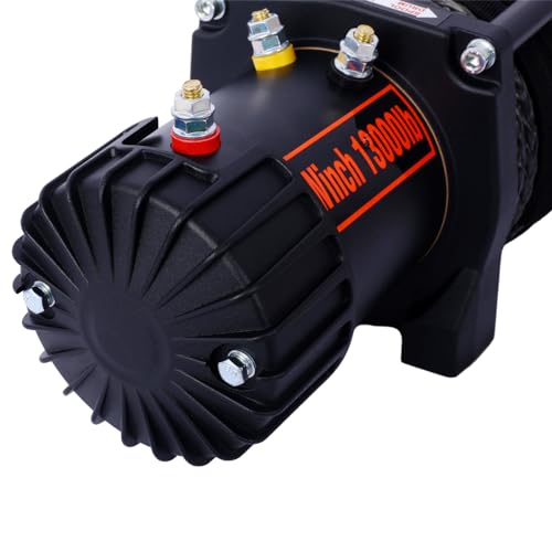 Cabrestante eléctrico 12V para remolque con cable de acero miniatura 6