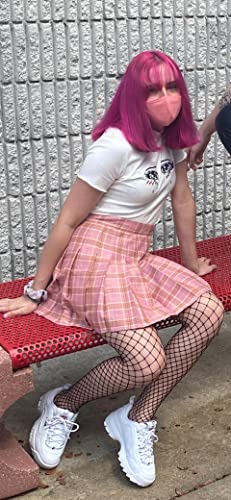 Dazcos Us Size Plaid Skirt For Women With Shorts High Waist Japan Schoolgirl Uniform Skort #TOP4