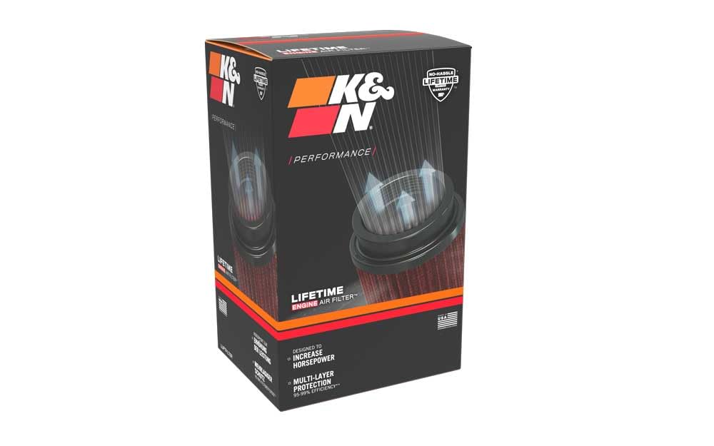 K&N RU-3190 filtro de goma universal Coche y Moto