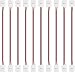 LightingWill 10pcs Pack Strip to Strip with Wire Solderless Snap Down 2Conductor LED Strip Connector for 10mm Wide 5050 5630 Single Color Flex LED Strips