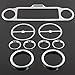 Chrome Instrument Bezels, Inner Fairing Trim Kit Fits for Harley Davidson Electra Street Glide 1996-2013