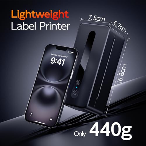 Image of TATTMUSE Bluetooth Thermal Label Printer, 4X6 Shipping Label Printer for Small Business, Thermal Printer Sticker Printer Compatible with Phone, iOS, Android, Windows, Mac, Amazon, Shopify