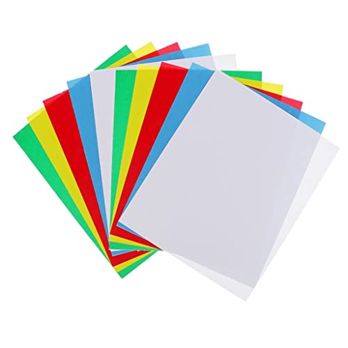 Fancyes 10 Pack Colorful Sheets for Craft Pattern Drafting