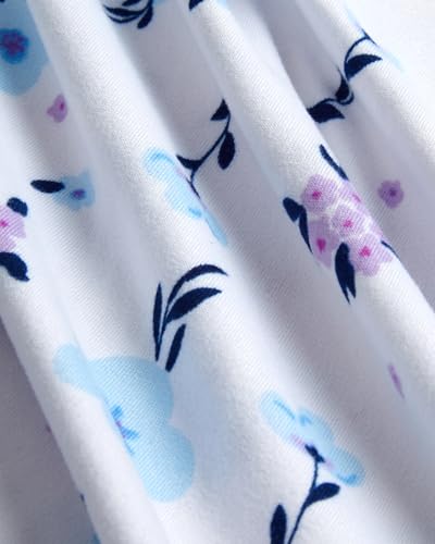 Rene Rofe Girls Nightgowns - 2 Pack Soft and Cute Lightweight Breathable Graphic Sleepwear Pajamas for Girls (Sizes: 4-12)4