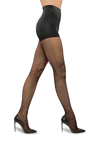 Image of Wolford Control Dots Sheer Tights 20 Denier For Women Pantyhose with Shaping Effect Stylish & Comfortable for All Occasions