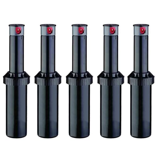 Suinga Confezione da 5 irrigatori K-Rain SuperPro 3/4'' | Portata da 7,9 a 14,9 metri | Irrigatore a turbina ad angolo regolabile professionale | Controllo della portata | Settoriale e circolare