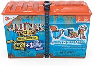 HEXBUG JUNKBOTS Factory Collection Alley Dumpster, Surprise Toys in Every Box LOL with Boys and Girls, Alien Powered Toys for Kids, 30+ Pieces of Action Construction Figures, for Ages 5 and Up