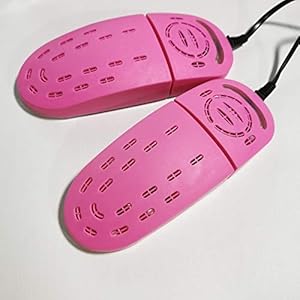 PIMEX Elektrische Schoenendroger Nat Draagbare Huishoudelijke Ontgeuring Luchtontvochtiging Droger Schoenen Intrekbare Schoenen Droogmachine 10W 220V (Kleur: Roze)