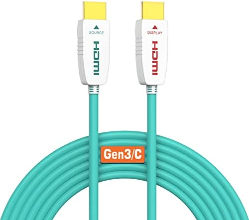 RUIPRO 8K Fiber Optic HDMI Cable 33 Feet 48Gbps 8K60Hz 4K120Hz Dynamic HDR eARC HDCP2.2/2.3 for RTX4080/4090/3080/3090, Xbox S/X, PS5/4, AVR, Projector, LG/Samsung/Sony TV