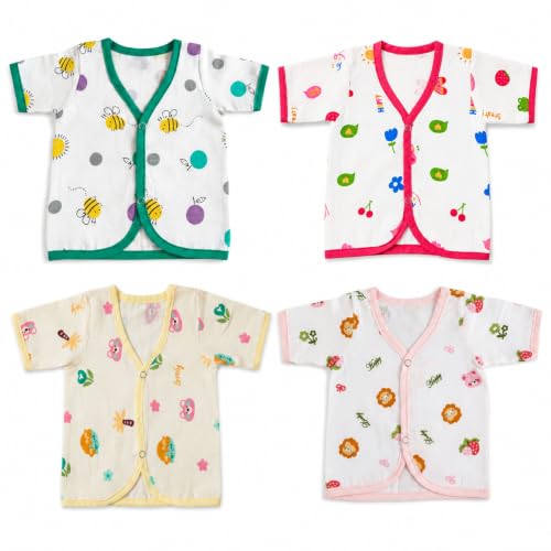 Image of V2M Cotton Jhabla New Born Baby Clothes