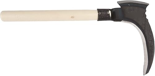 Miniatura 6 de Hz de hierba de acero de manganeso alto, hoz de limpieza, doble guadaña multifuncional para jardinería, hoz de hierba y cultivo, hoz de seguridad