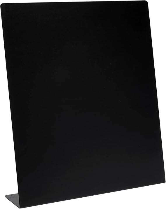 Juvale Magnet Board - Black, 12.6 x 11 x 2.6 in - Standing Magnetic Board for Desk & Wall - Magnetic Display for Memos, Photos & Documents