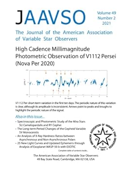 Paperback The Journal of the American Association of Variable Star Observers: Volume 49, Number 2 Book