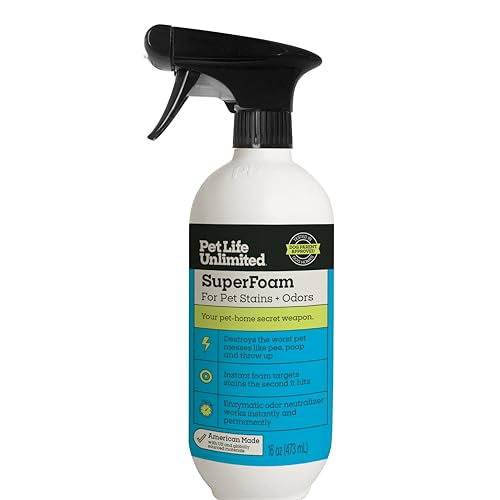 Image of Pet Life Unlimited SuperFoam for Pet Stains & Odors, Juniper Leaf, 16 fl oz