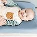 Konssy 2 Pack Muslin Changing Pad Covers for Boys, Ultra Soft & Breathable Cotton Baby Diaper Changing Table Covers, Neutral Nursery Diaper Changing Pad Sheets (Star,Blue)