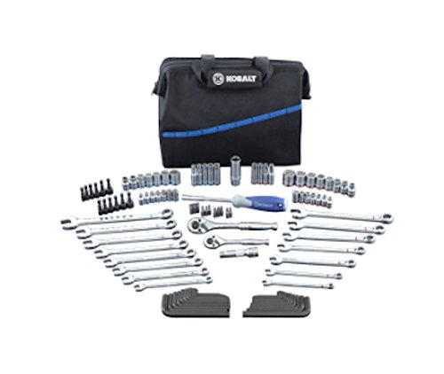 Kobalt 110-Piece Standard (SAE) and Metric Mechanic's Tool Set with Soft Case