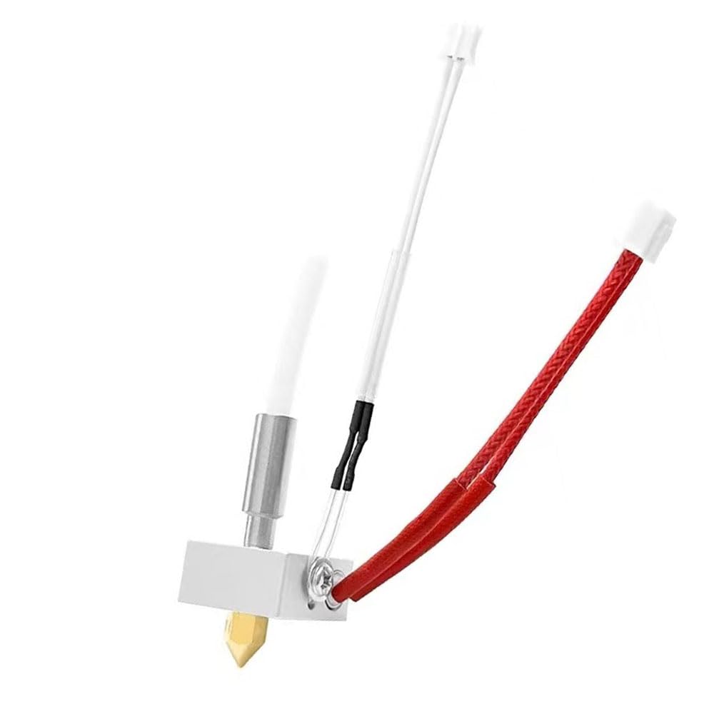 HysiPrui 3D Printer Assembled Hot End Kit - Original Hotend/Printhead Replacement with Low Friction Brass Nozzle,NTC 100K Thermistor and Tef-lon Pipe Lining Only Suitable for ELEGOO Neptune 3 Pro