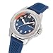 Nautica Men's Blue Wheat PU Fiber Strap Watch (Model: NAPTBS401)