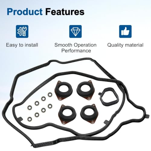 Image of Engine Valve Cover Gasket Set 12030-5A2-A01 Compatible with Honda Models