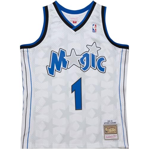Mitchell & Ness Penny Hardaway Orlando Magic White 1998/99 Mens Swingman Jersey (US Alpha X-Large Regular Regular White)