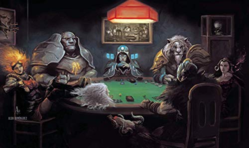 HiddenSupplies.com Magic The Gathering Poker Playmat TCG Gaming Mat 24 x 14 Inch