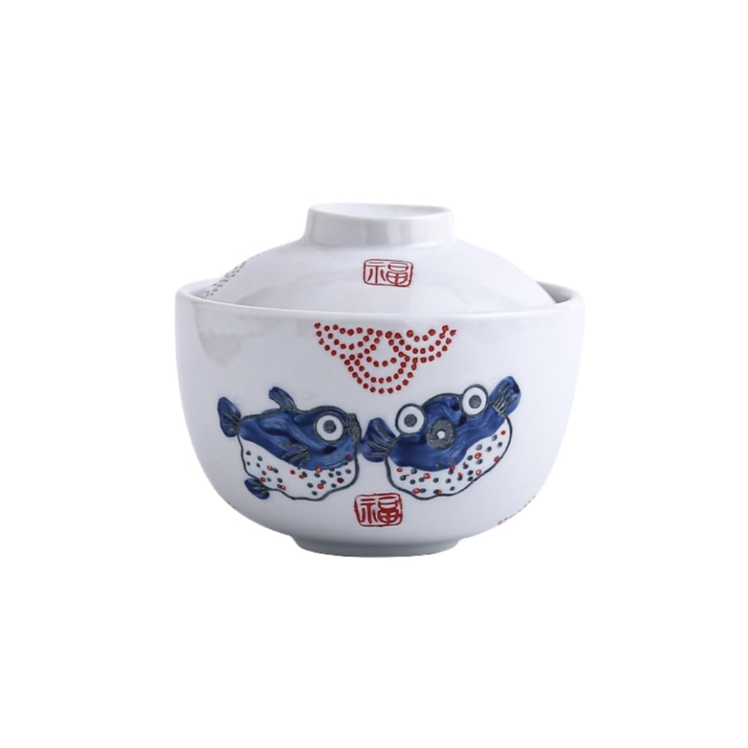 Amazon｜vonghome 蒸し碗 茶碗蒸し碗 蓋付き 蒸し器 日本風 陶器 300ml