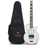 Traveler Guitar LTD EC 1 Guitare électrique de voyage avec housse de transport Blanc neige
