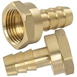 Dimensiones: Tamaño del racor rosca interna 1/2''. Para tubo de Ø13mm. Longitud total L: 38mm. Para llave de 24mm. Peso unitario: 28.55 g. Material: latón. Material con larga vida útil